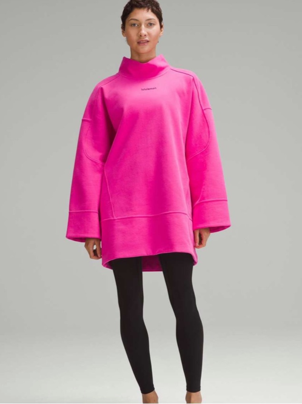 Lululemon Heavyweight Fleece Mock-Neck Sweatshirt
Sonic Pink m